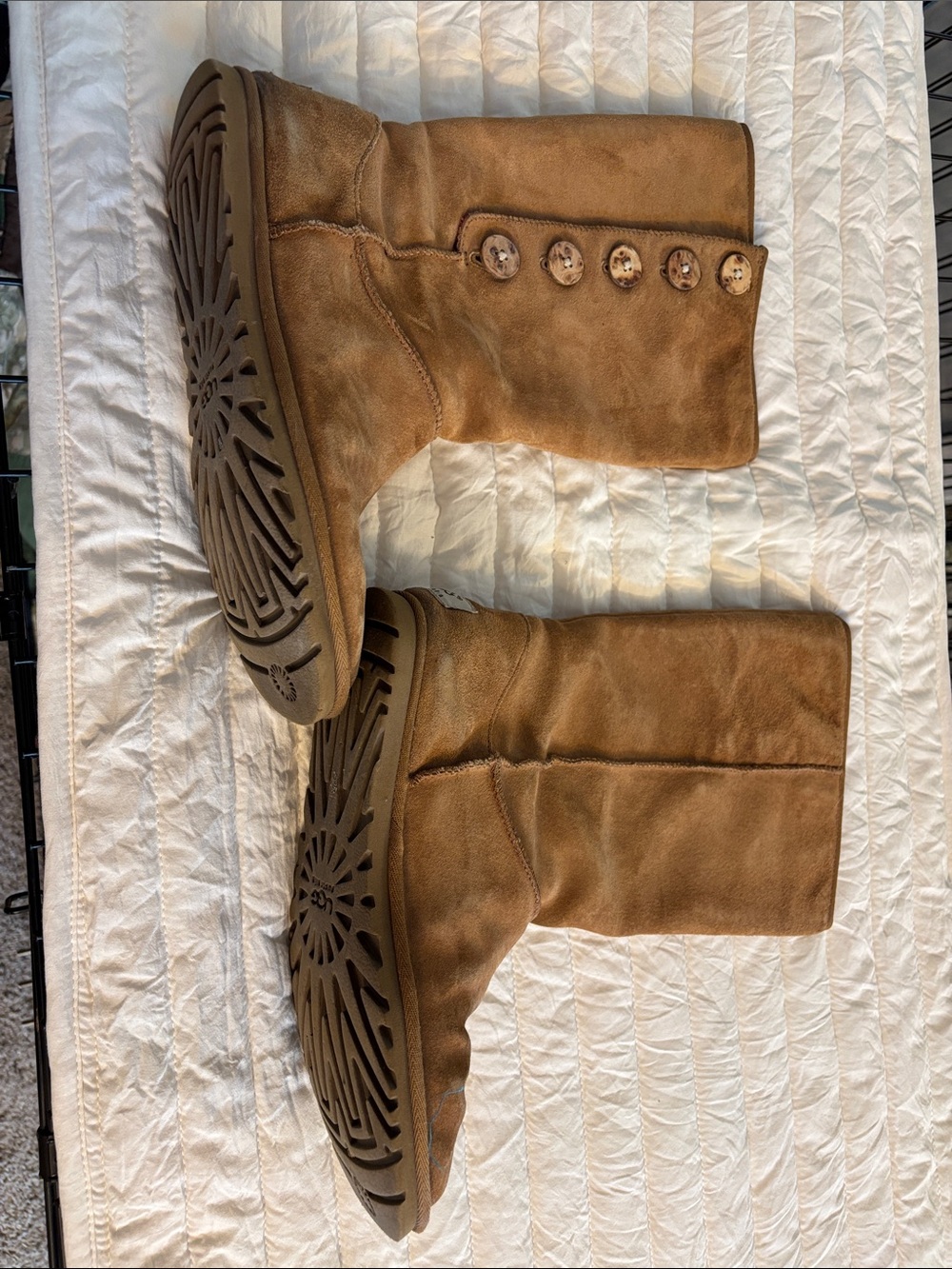 UGG Chestnut Suede Knee-High Boots